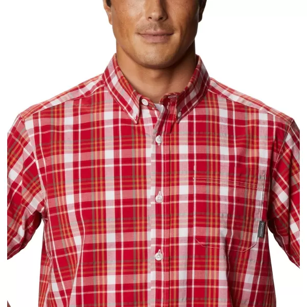 Columbia Mens Rapid Rivers Ii Short Sleeve ShirtMountain Red Multi Plaid