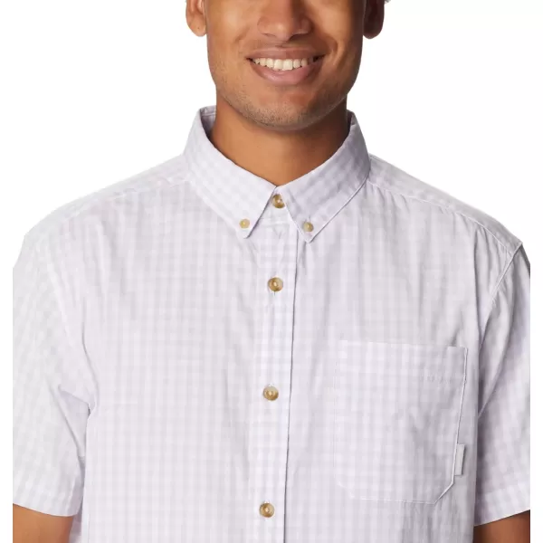 Columbia Mens Rapid Rivers Ii Short Sleeve ShirtPurple Tint Gingham