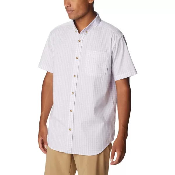 Columbia Mens Rapid Rivers Ii Short Sleeve ShirtPurple Tint Gingham