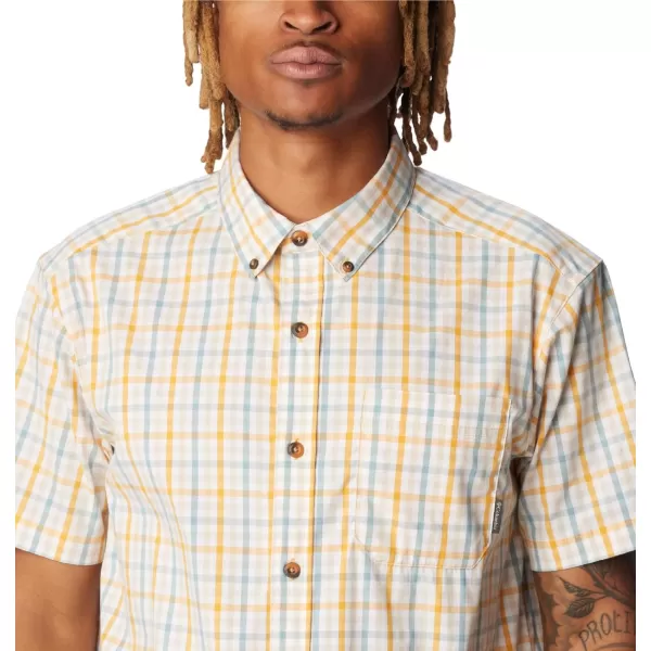 Columbia Mens Rapid Rivers Ii Short Sleeve ShirtRaw Honey Everyday Gingham