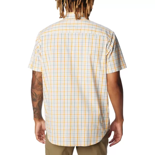 Columbia Mens Rapid Rivers Ii Short Sleeve ShirtRaw Honey Everyday Gingham