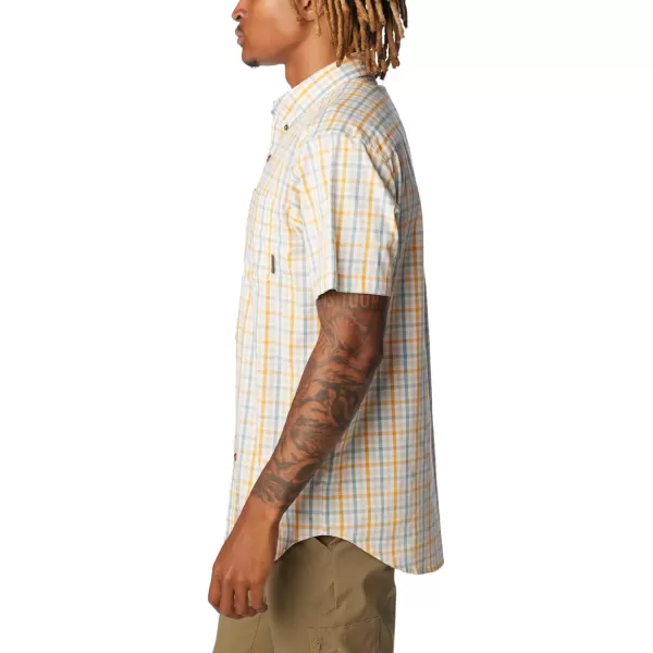 Columbia Mens Rapid Rivers Ii Short Sleeve ShirtRaw Honey Everyday Gingham