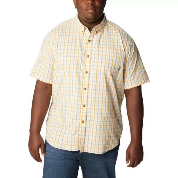 Columbia Mens Rapid Rivers Ii Short Sleeve ShirtRaw Honey Everyday Gingham