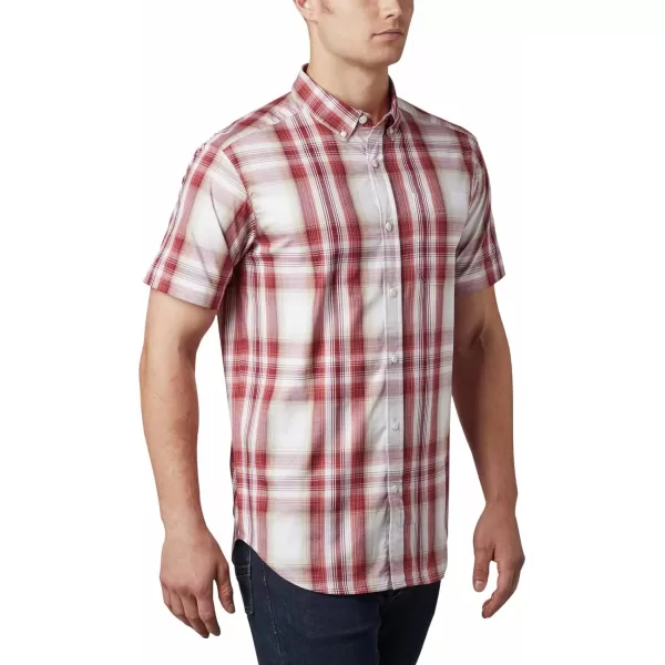 Columbia Mens Rapid Rivers Ii Short Sleeve ShirtRed Jasper Ombre Plaid