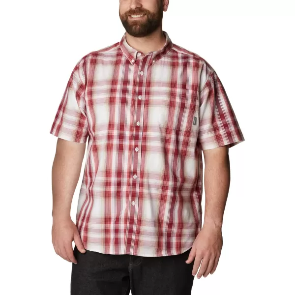 Columbia Mens Rapid Rivers Ii Short Sleeve ShirtRed Jasper Ombre Plaid