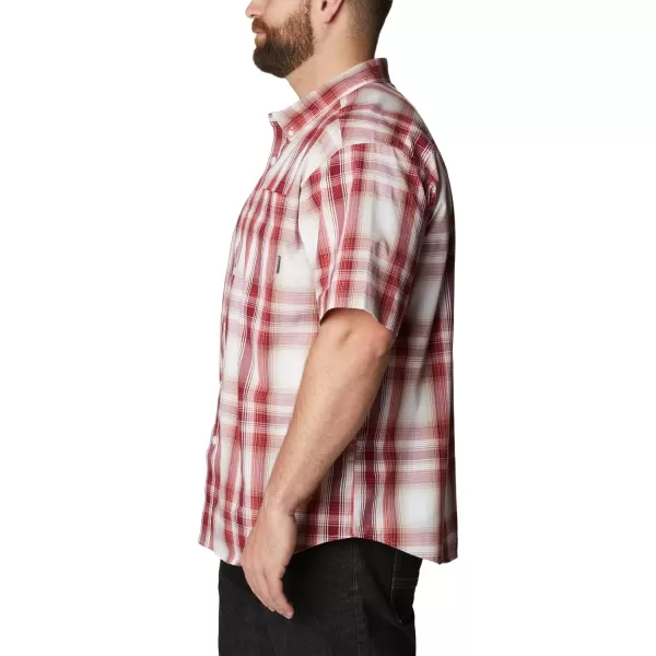 Columbia Mens Rapid Rivers Ii Short Sleeve ShirtRed Jasper Ombre Plaid