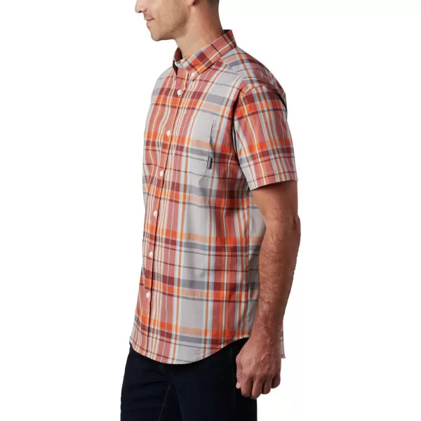 Columbia Mens Rapid Rivers Ii Short Sleeve ShirtSky Blue Large Plaid