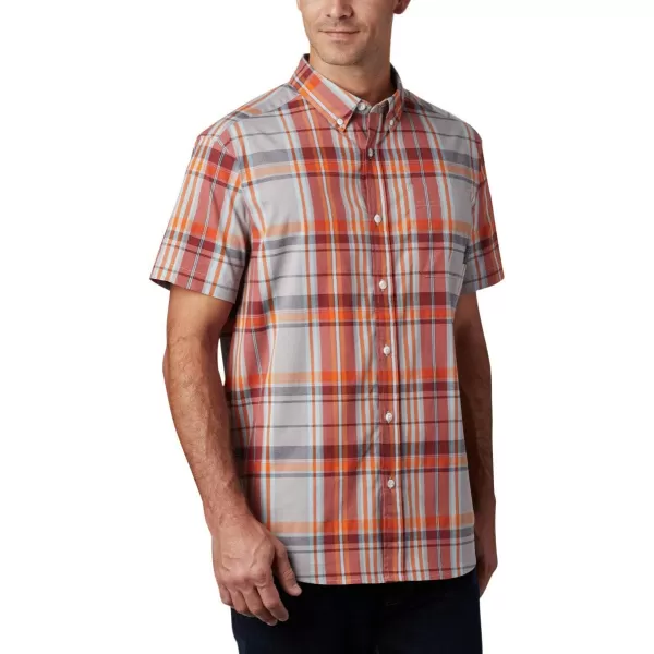 Columbia Mens Rapid Rivers Ii Short Sleeve ShirtSky Blue Large Plaid