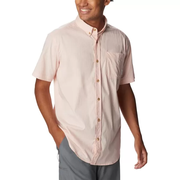 Columbia Mens Rapid Rivers Ii Short Sleeve ShirtSummer Peach Stripe