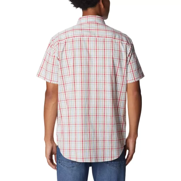 Columbia Mens Rapid Rivers Ii Short Sleeve ShirtSunset Red Multi Gingham