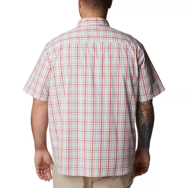 Columbia Mens Rapid Rivers Ii Short Sleeve ShirtSunset Red Multi Gingham