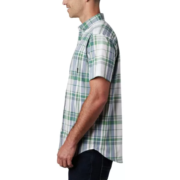 Columbia Mens Rapid Rivers Ii Short Sleeve ShirtTrue Green Large Plaid