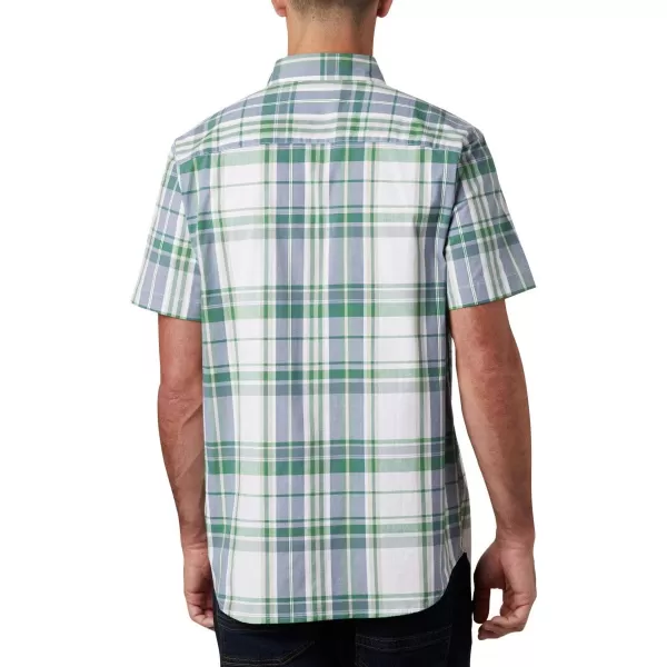 Columbia Mens Rapid Rivers Ii Short Sleeve ShirtTrue Green Large Plaid