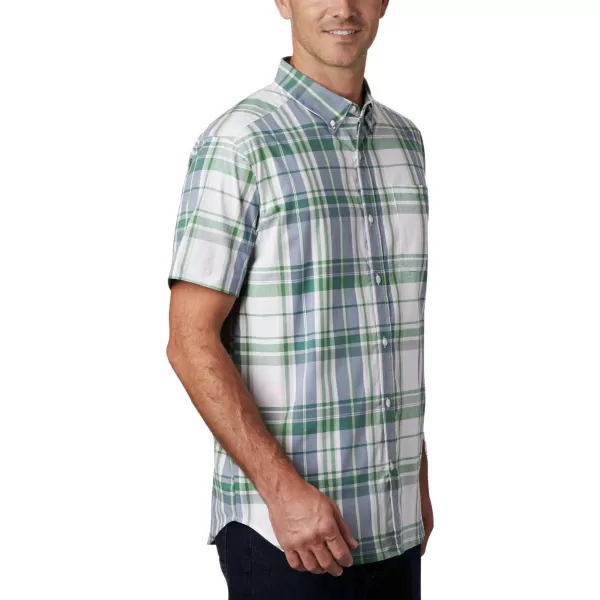 Columbia Mens Rapid Rivers Ii Short Sleeve ShirtTrue Green Large Plaid