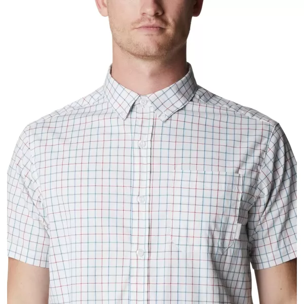 Columbia Mens Rapid Rivers Ii Short Sleeve ShirtWhite Grid