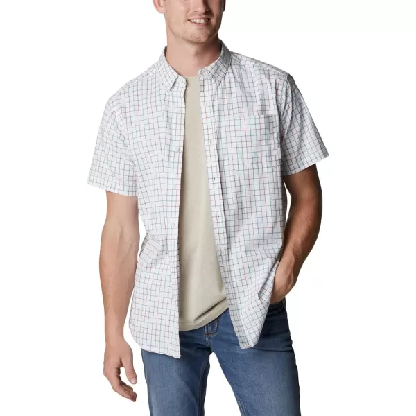 Columbia Mens Rapid Rivers Ii Short Sleeve ShirtWhite Grid