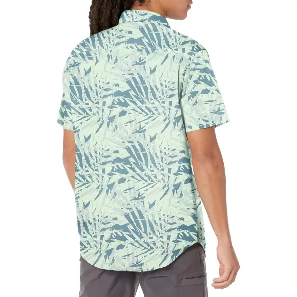 Columbia Mens Rapid Rivers Printed Short Sleeve ShirtMetal Dye Palms