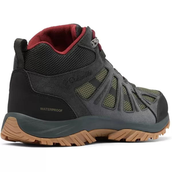 Columbia Mens Redmond Iii Mid Waterproof Hiking ShoeNoriRed Jasper