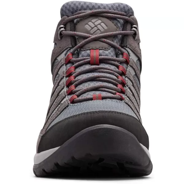 Columbia Mens Redmond V2 Mid Waterproof Hiking ShoeGraphiteRed Jasper