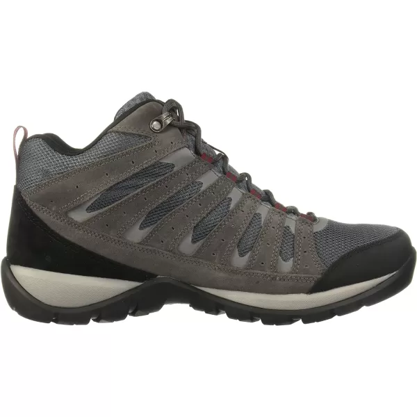 Columbia Mens Redmond V2 Mid Waterproof Hiking ShoeGraphiteRed Jasper