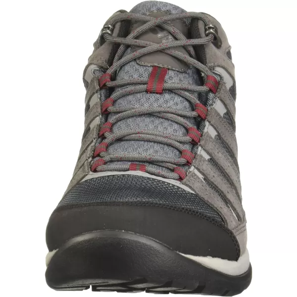 Columbia Mens Redmond V2 Mid Waterproof Hiking ShoeGraphiteRed Jasper