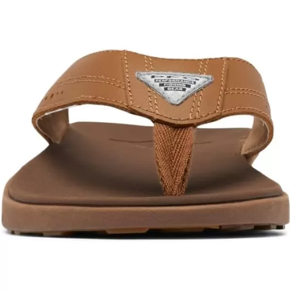 Columbia Mens Rostra Beachcomber Leather Sport SandalElkDark Truffle