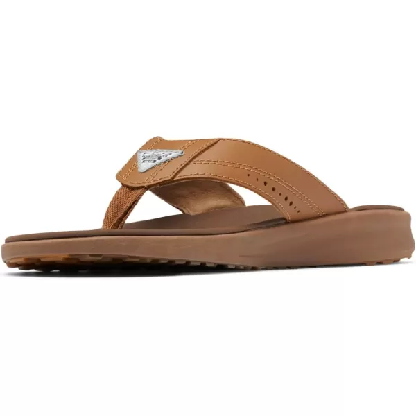 Columbia Mens Rostra Beachcomber Leather Sport SandalElkDark Truffle