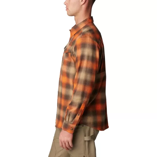 Columbia Mens Roughtail Stretch Flannel LsCordovan Buck Plaid