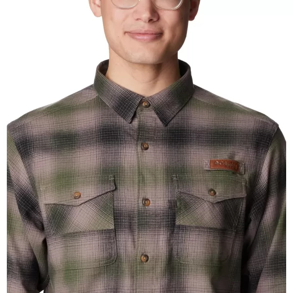Columbia Mens Roughtail Stretch Flannel LsIron Buck Plaid