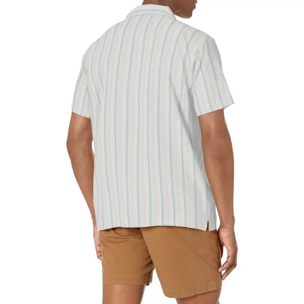 Columbia Mens Sage Springs Linen Short SleeveSea Salt Strolling Stripe