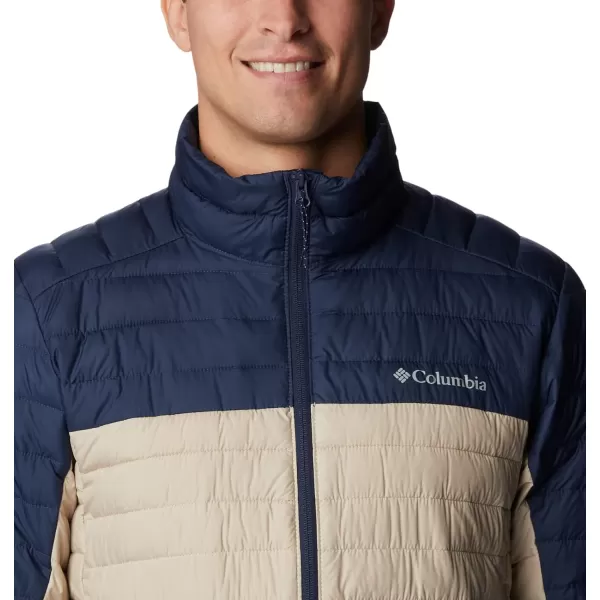 Columbia Mens Silver Falls JacketAncient FossilCollegiate Navy