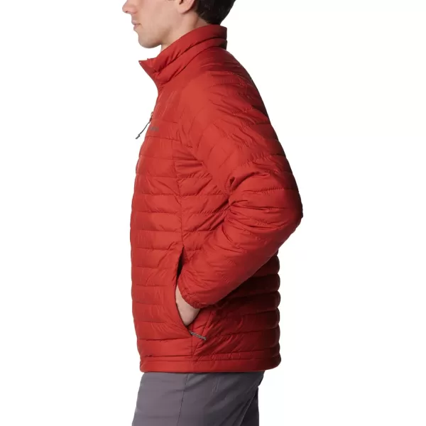 Columbia Mens Silver Falls JacketWarp Red