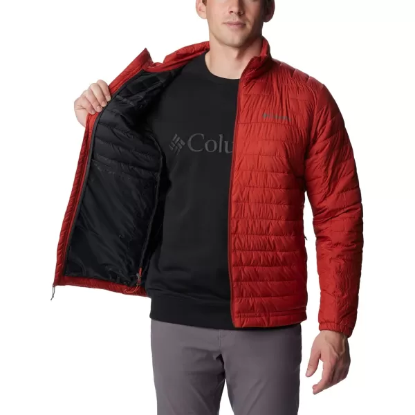 Columbia Mens Silver Falls JacketWarp Red