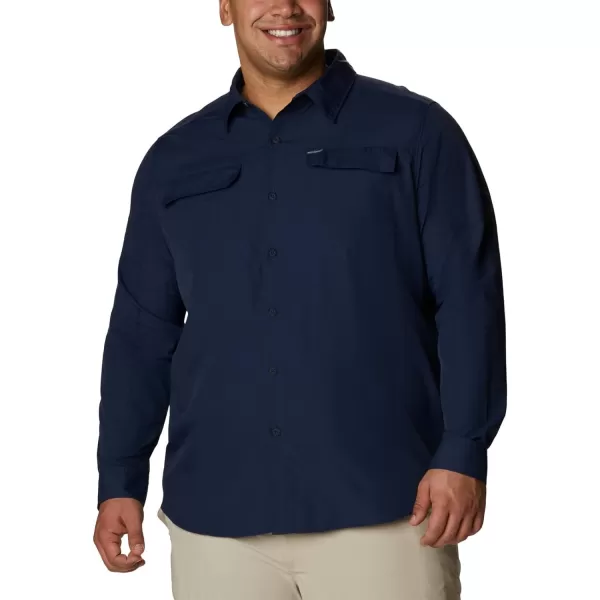 Columbia Mens Silver Ridge 20 Long Sleeve ShirtBluecollegiate Navy