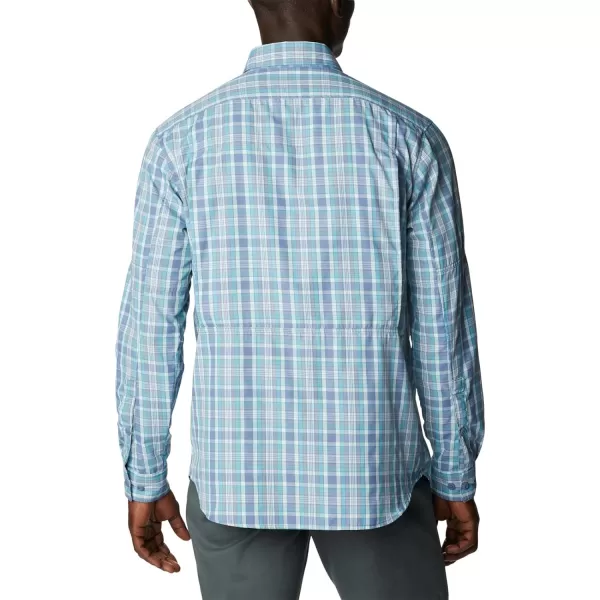 Columbia Mens Silver Ridge 20 Plaid Long Sleeve ShirtBluestone Balanced Multi Plaid