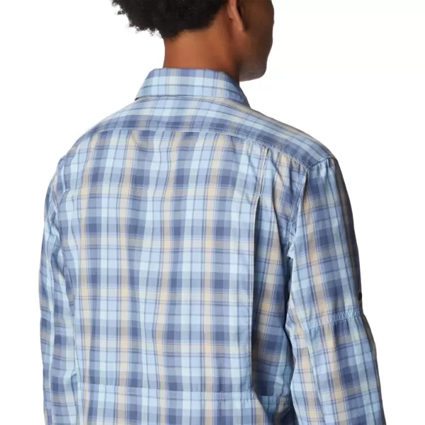 Columbia Mens Silver Ridge 20 Plaid Long Sleeve ShirtJet Stream Gathered Plaid