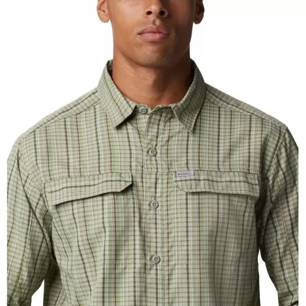 Columbia Mens Silver Ridge 20 Plaid Long Sleeve ShirtSafari Multi Grid