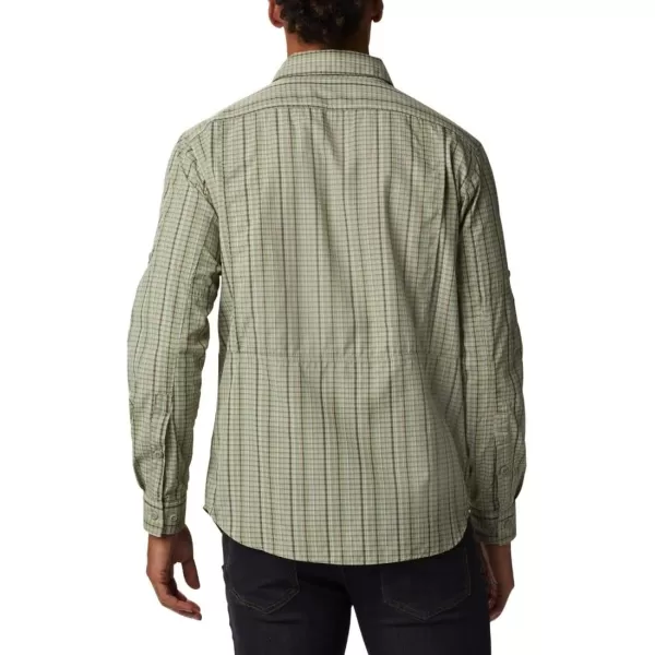 Columbia Mens Silver Ridge 20 Plaid Long Sleeve ShirtSafari Multi Grid