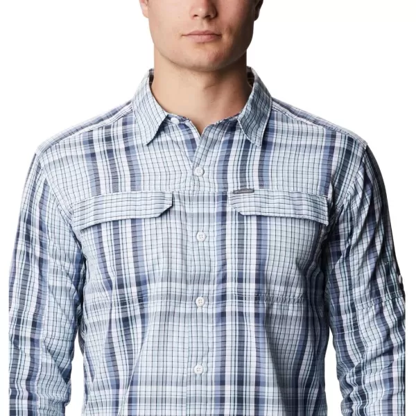 Columbia Mens Silver Ridge 20 Plaid Long Sleeve ShirtSky Blue Multi Plaid