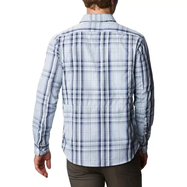 Columbia Mens Silver Ridge 20 Plaid Long Sleeve ShirtSky Blue Multi Plaid