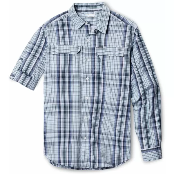 Columbia Mens Silver Ridge 20 Plaid Long Sleeve ShirtSky Blue Multi Plaid