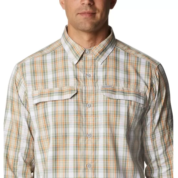 Columbia Mens Silver Ridge 20 Plaid Long Sleeve ShirtWhite Balanced Multi Plaid