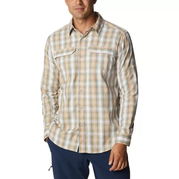 Columbia Mens Silver Ridge 20 Plaid Long Sleeve ShirtWhite Balanced Multi Plaid