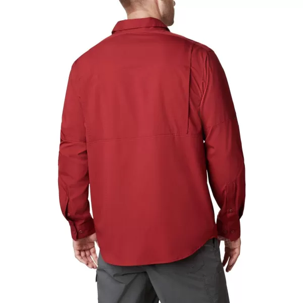 Columbia Mens Silver Ridge Lite Long Sleeve ShirtRed Jasper