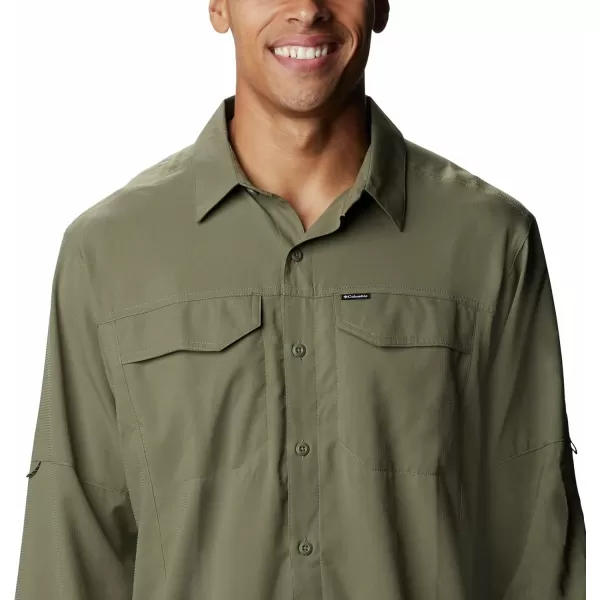 Columbia Mens Silver Ridge Lite Long Sleeve ShirtStone Green