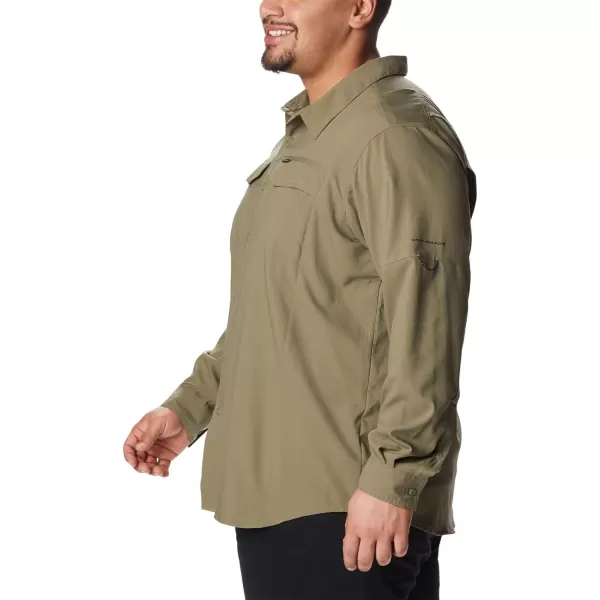 Columbia Mens Silver Ridge Lite Long Sleeve ShirtStone Green