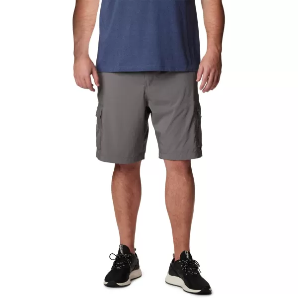 Columbia Mens Silver Ridge Utility Cargo ShortCity Grey