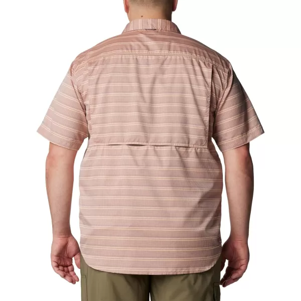 Columbia Mens Silver Ridge Utility Lite Novelty Short SleeveAuburn Chambray Stripe