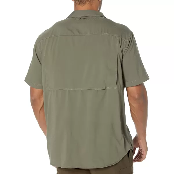 Columbia Mens Silver Ridge Utility Lite Short SleeveStone Green