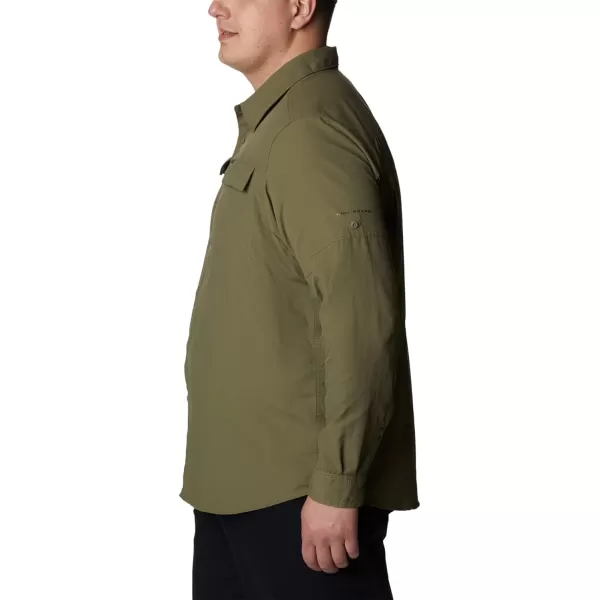 Columbia Mens Silver Ridge20 Long Sleeve ShirtStone Green